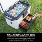 Ninja FrostVault 47L Hard Cooler with Dry Zone – Cloud White - FB151UKWH