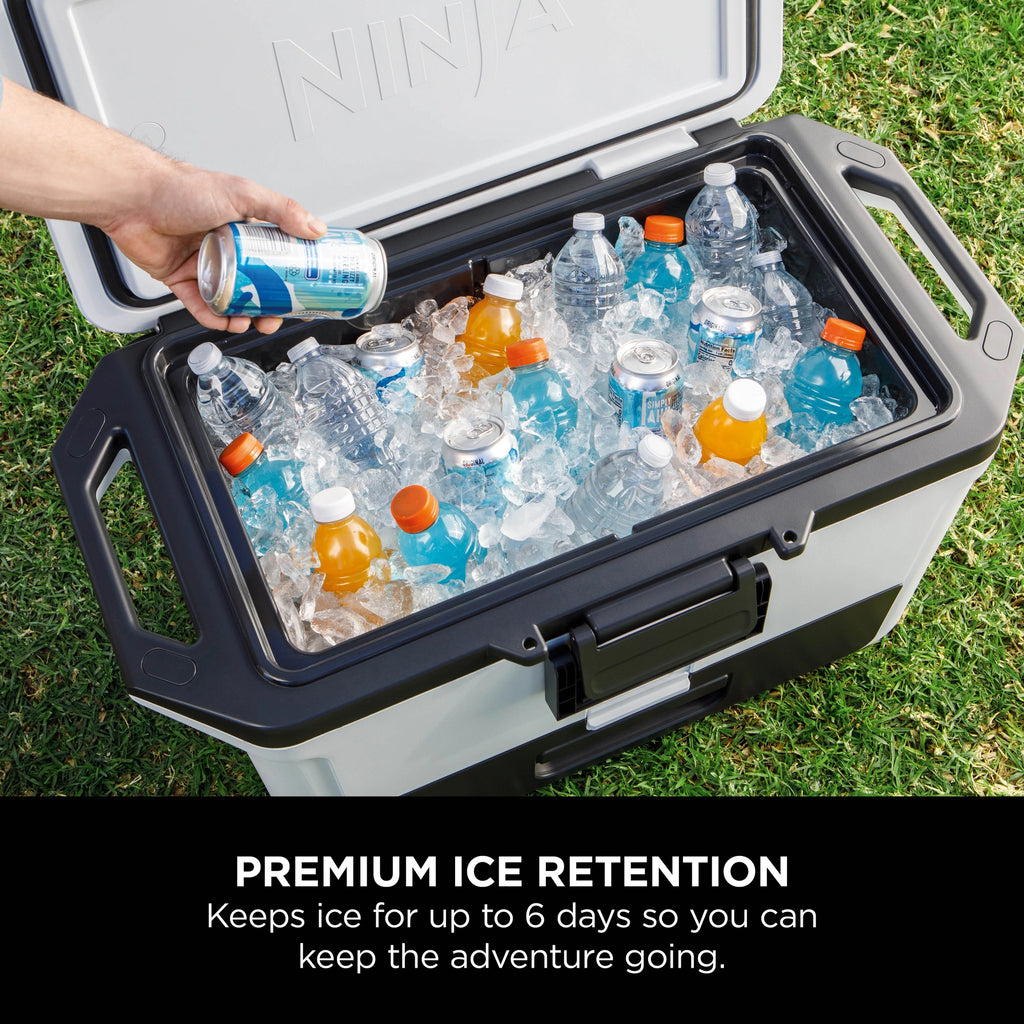 Ninja FrostVault 47L Hard Cooler with Dry Zone – Cloud White - FB151UKWH
