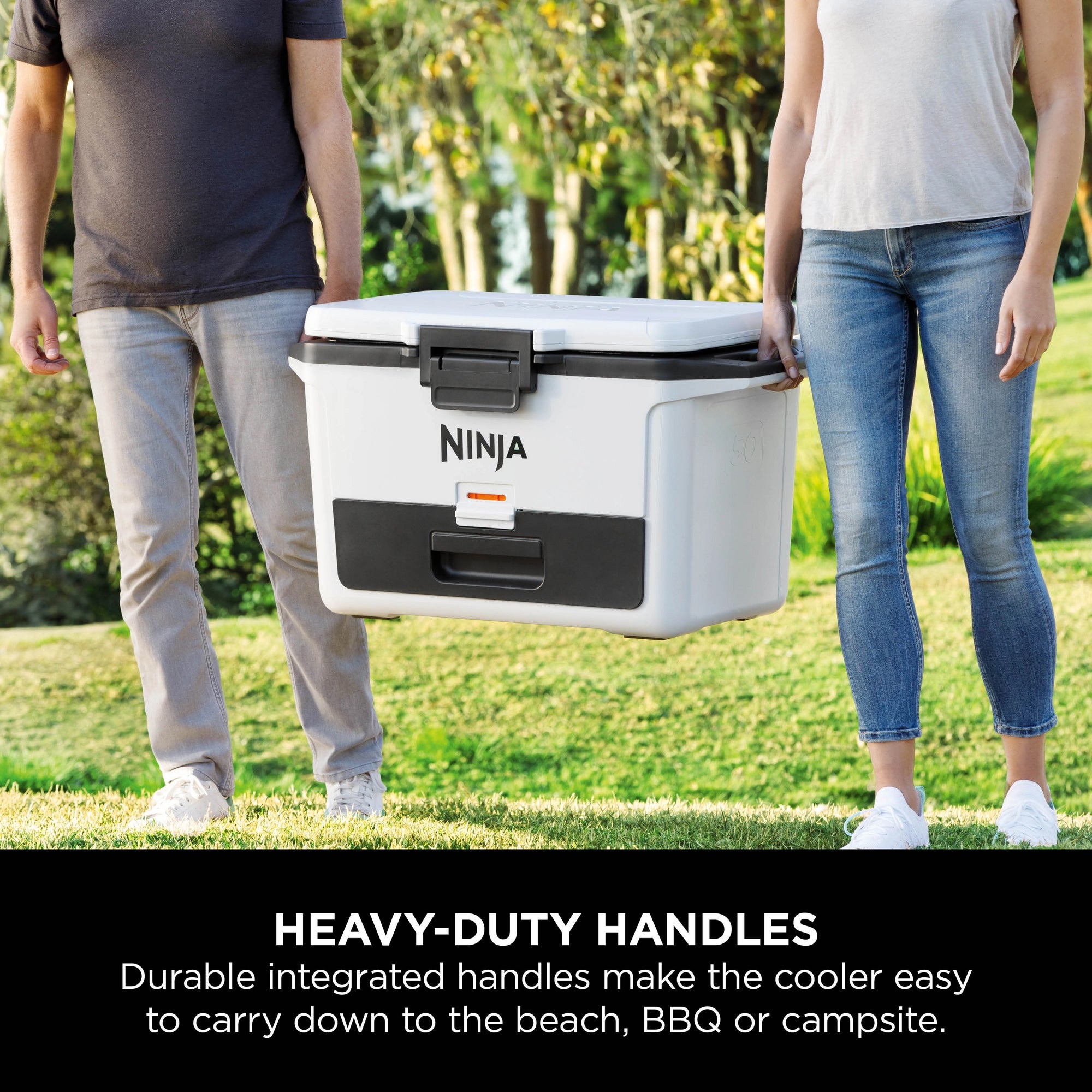 Ninja FrostVault 47L Hard Cooler with Dry Zone – Cloud White - FB151UKWH