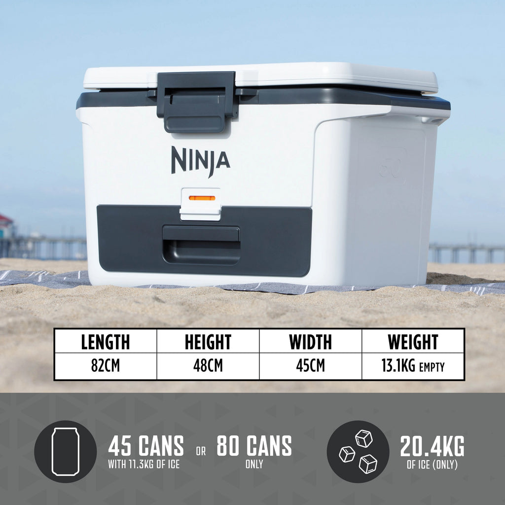 Ninja FrostVault 47L Hard Cooler with Dry Zone – Cloud White - FB151UKWH