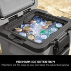 Ninja FrostVault 28L Wheeled Cooler with Dry Zone - Slate Grey - FB230UKGY