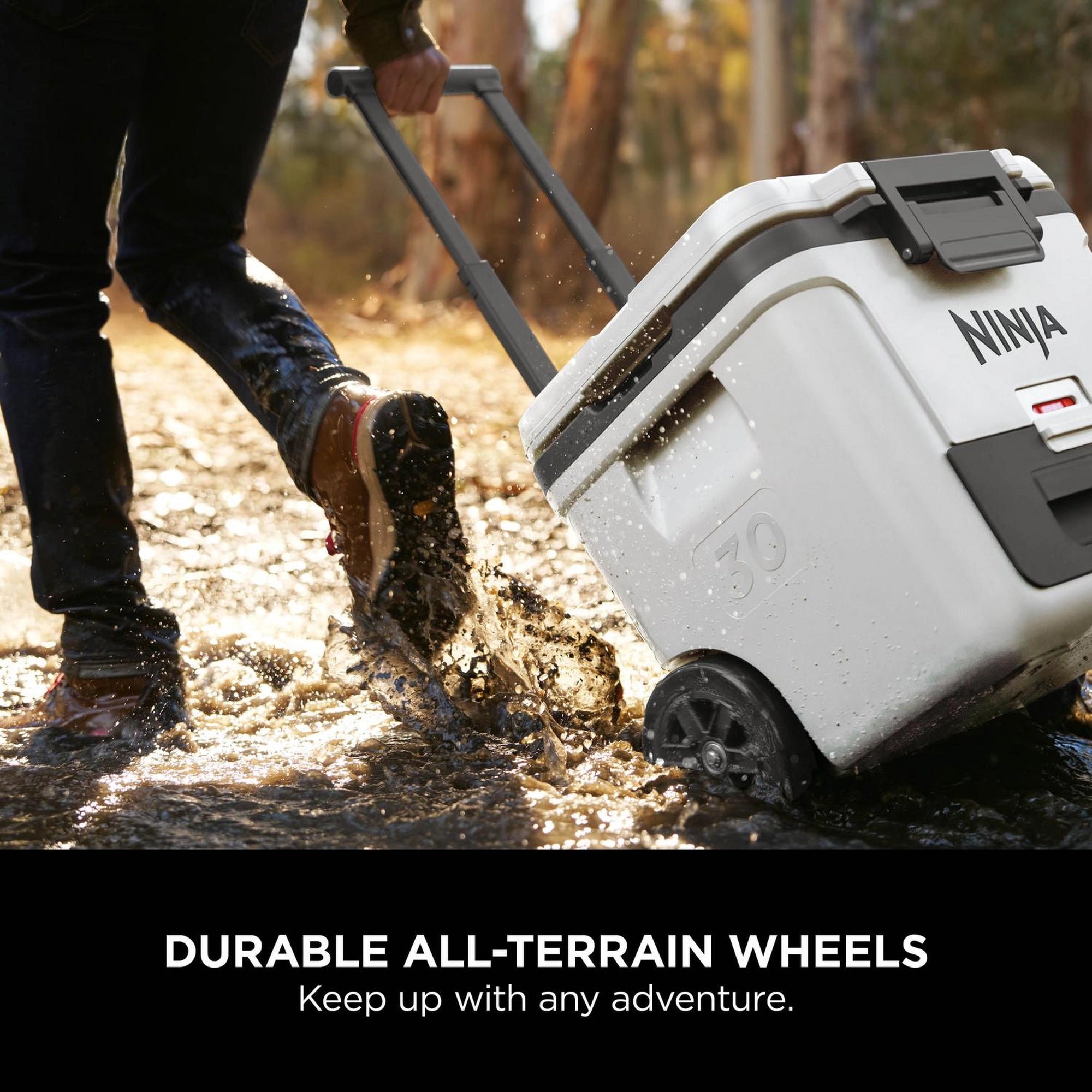 Ninja FrostVault 28L Wheeled Cooler with Dry Zone - Cloud White - FB230UKWH