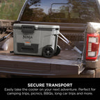Ninja FrostVault 42L Wheeled Cooler with Dry Zone - Slate Grey - FB245UKGY