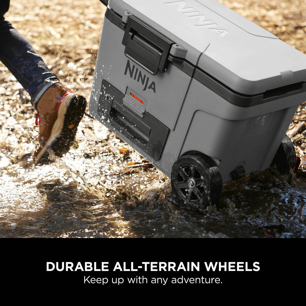 Ninja FrostVault 42L Wheeled Cooler with Dry Zone - Slate Grey - FB245UKGY