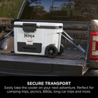 Ninja FrostVault 42L Wheeled Cooler with Dry Zone - Cloud White - FB245UKWH