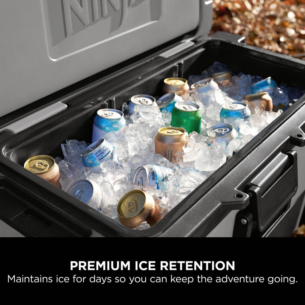 Ninja FrostVault 61L Wheeled Cooler with Dry Zone - Slate Grey - FB265EUUKGY
