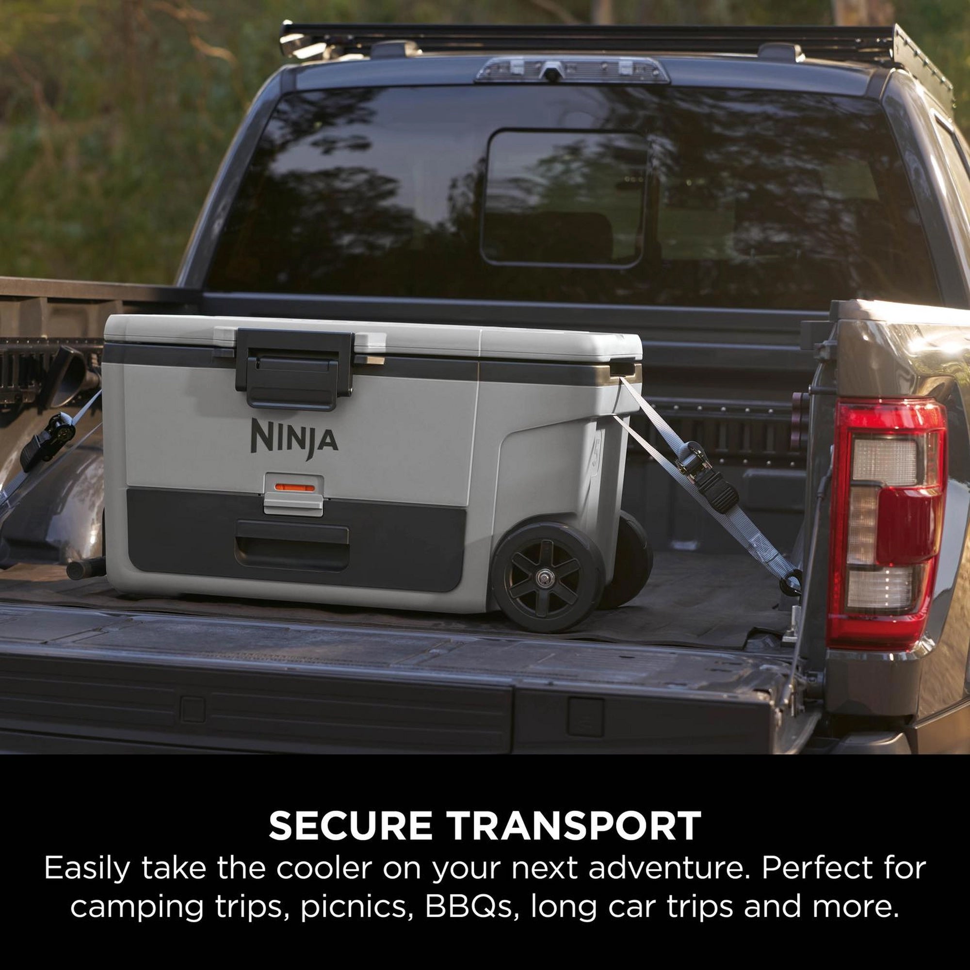 Ninja FrostVault 61L Wheeled Cooler with Dry Zone - Slate Grey - FB265EUUKGY