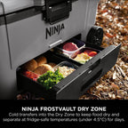 Ninja FrostVault 61L Wheeled Cooler with Dry Zone - Slate Grey - FB265EUUKGY