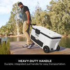 Ninja FrostVault 61L Wheeled Cooler with Dry Zone - Cloud White - FB265EUUKWH