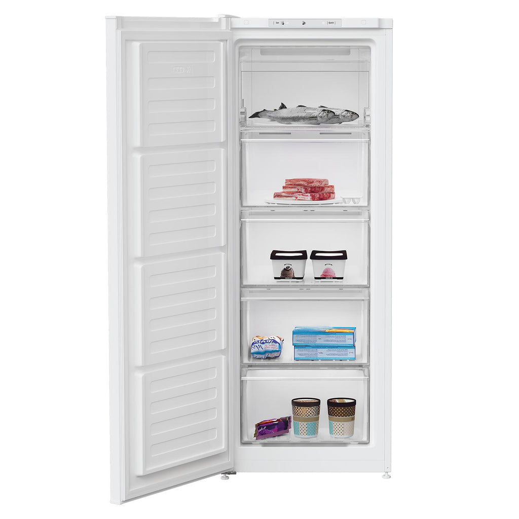 Beko FNE4545W 146cm Tall Freezer, 177 Litres, 54cm Wide, Frost Free, White