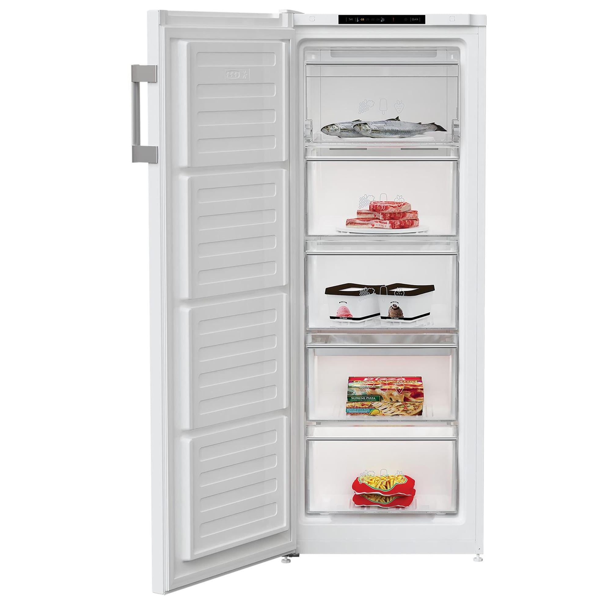 Blomberg FNM455W 146cm Tall Freezer, 177 Litres, 54cm Wide, Frost Free, White