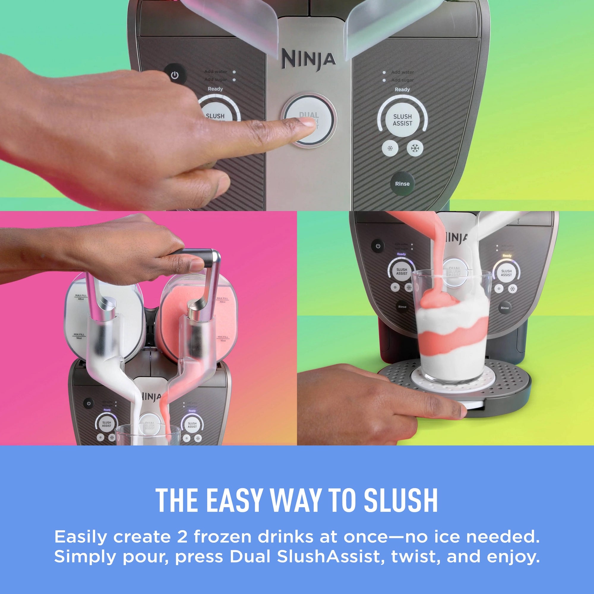 Ninja SLUSHi Twist Frozen Drink Maker – Blue - FS701UKBL