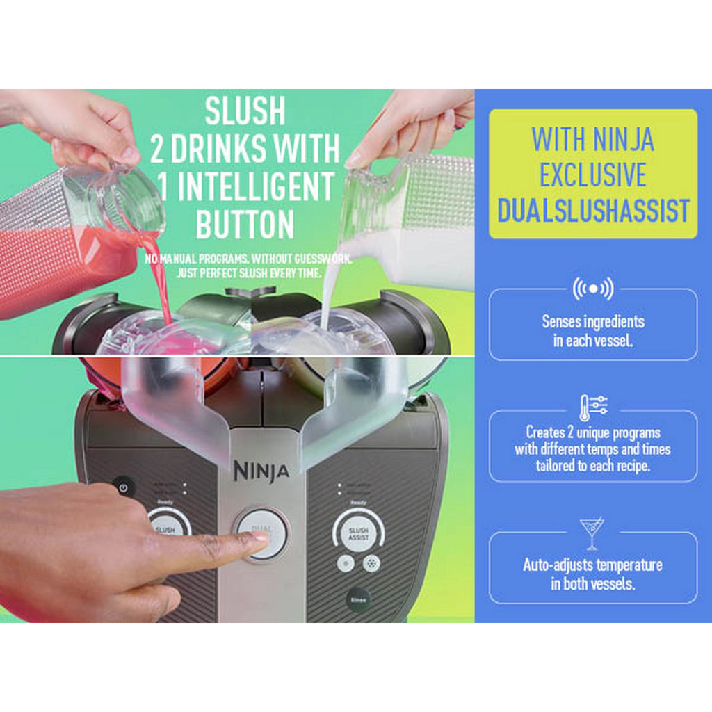 Ninja SLUSHi Twist Frozen Drink Maker – Blue - FS701UKBL
