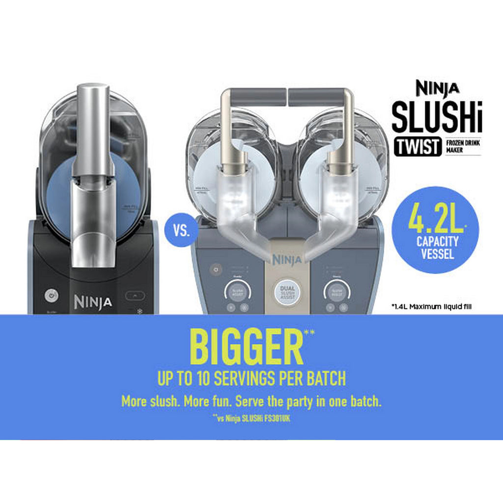 Ninja SLUSHi Twist Frozen Drink Maker – Blue - FS701UKBL