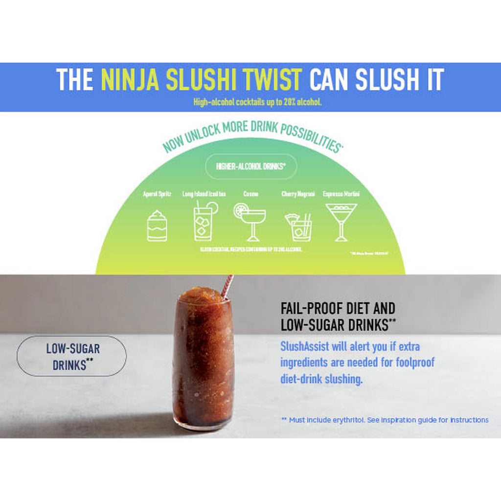 Ninja SLUSHi Twist Frozen Drink Maker – Blue - FS701UKBL