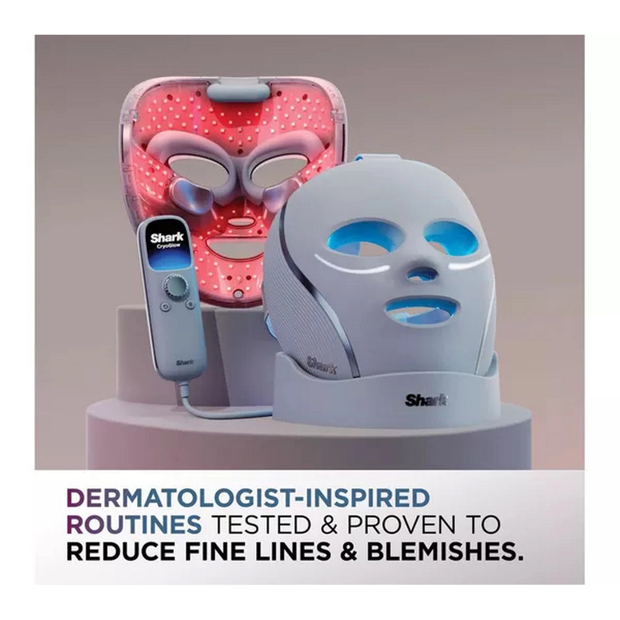 Shark CryoGlow Under Eye Cooling & LED Repair Mask - Blue - FW312UK