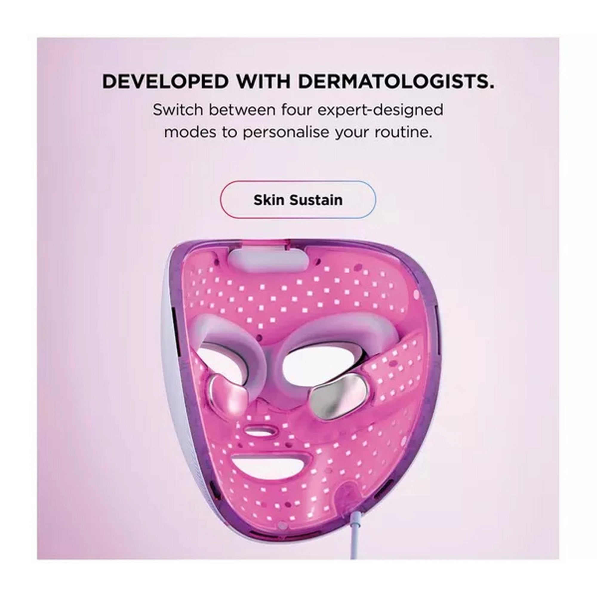 Shark CryoGlow Under Eye Cooling & LED Repair Mask - Pink - FW312UKPK