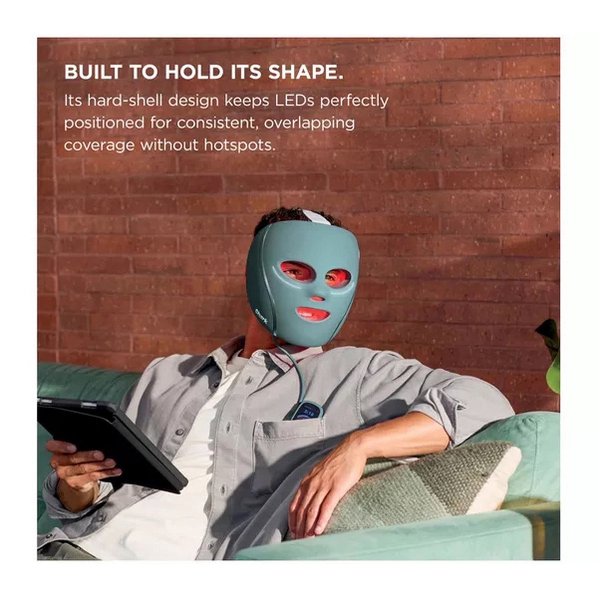 Shark CryoGlow Under Eye Cooling & LED Repair Mask - Pink - FW312UKPK