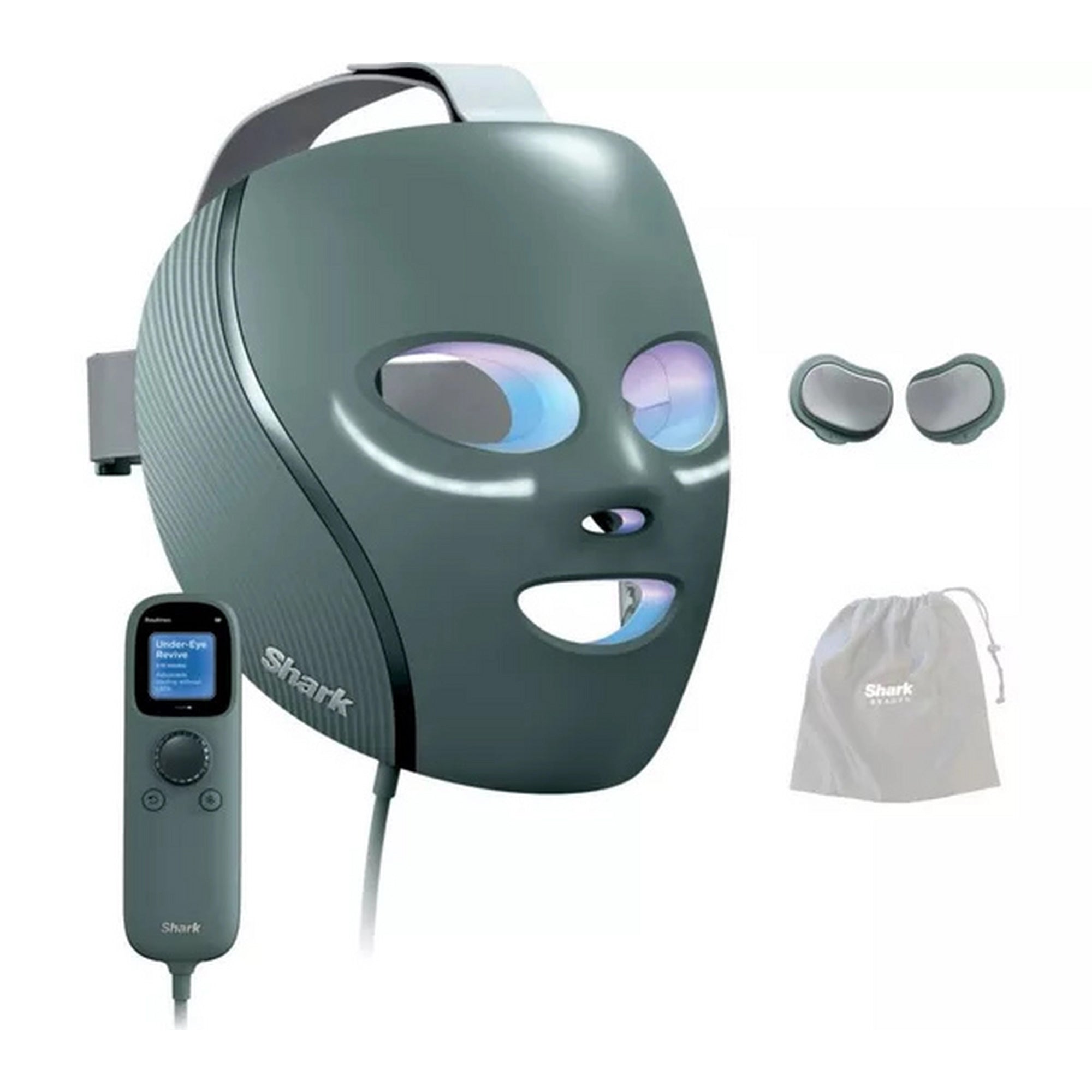 Shark CryoGlow Under Eye Cooling & LED Repair Mask - Frosted Green - FW312UKSG