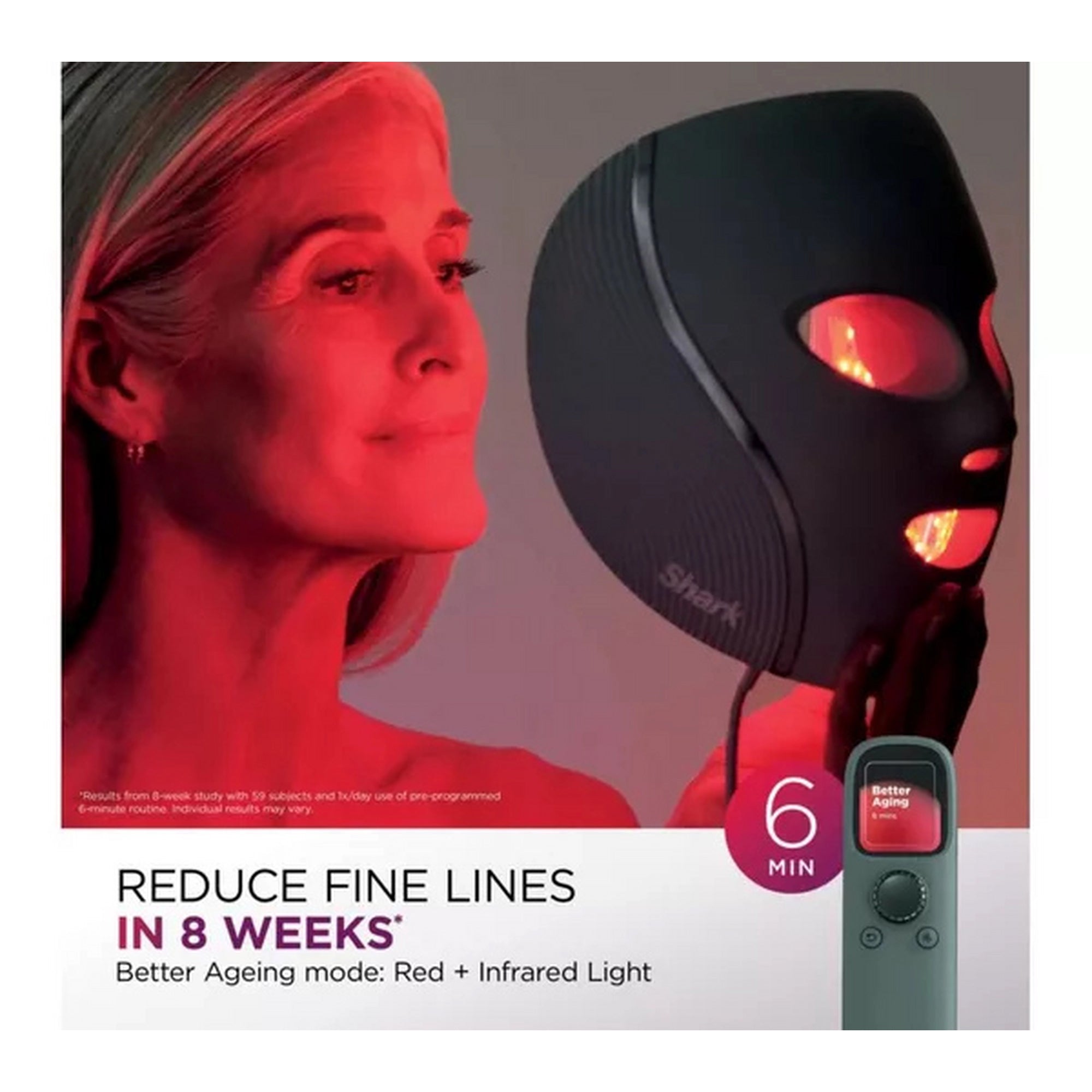 Shark CryoGlow Under Eye Cooling & LED Repair Mask - Frosted Green - FW312UKSG
