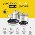 Good Food TriPly 5 Piece Cookware Set GF900276