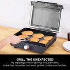 Ninja Sizzle Indoor Grill & Flat Plate – Black | GR101UK