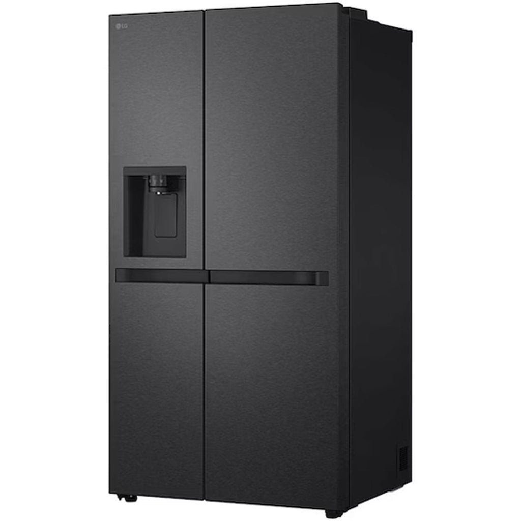 LG GSLC40EPPE 179cm Tall American Fridge Freezer with Ice & Water, 417 Litre Fridge, 221 Litre Freezer, 90cm Wide, Frost Free, Matte Black
