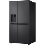 LG GSLC40EPPE 179cm Tall American Fridge Freezer with Ice & Water, 417 Litre Fridge, 221 Litre Freezer, 90cm Wide, Frost Free, Matte Black