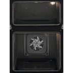 AEG GU5CP20M Built In Electric Double Oven, 89cm High, Main Oven Fan, Top Convention Oven & Grill