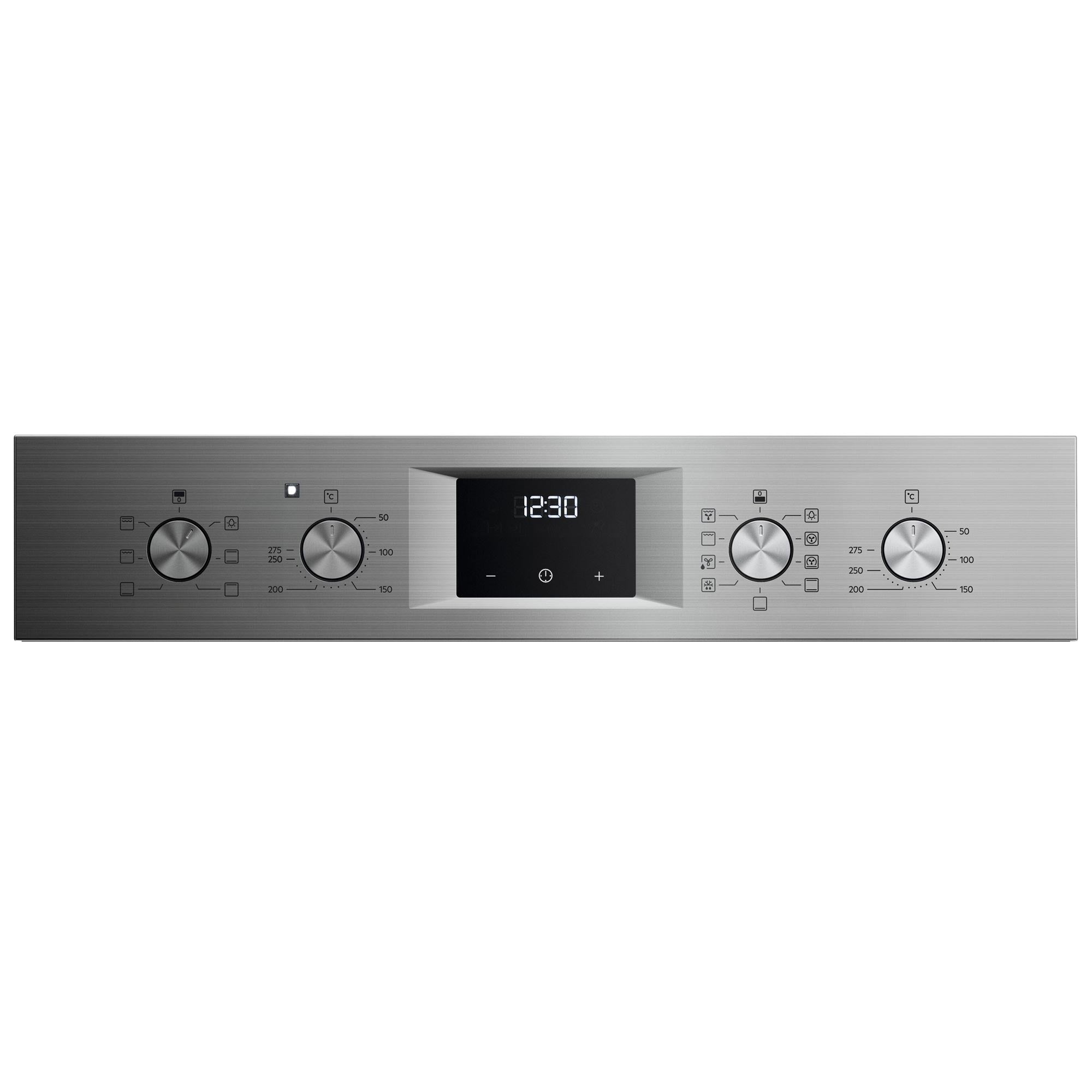 AEG GU5CP20M Built In Electric Double Oven, 89cm High, Main Oven Fan, Top Convention Oven & Grill