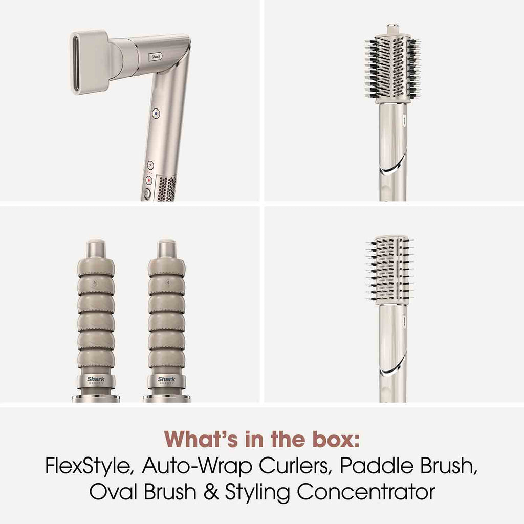 Shark FlexStyle Air Styler & Hair Dryer for Straight & Wavy Hair in Stone - HD436SLUK