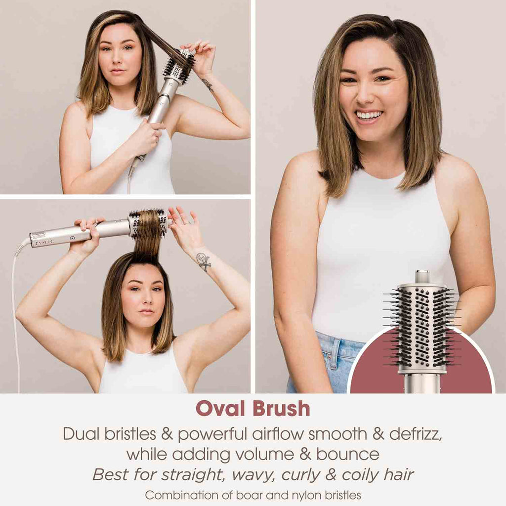 Shark FlexStyle Air Styler & Hair Dryer for Straight & Wavy Hair in Stone - HD436SLUK