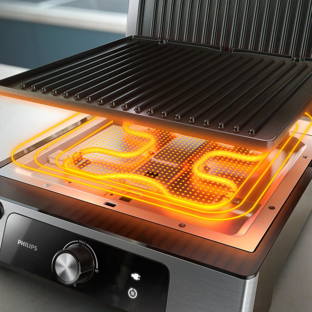 Philips 5000 Series Contact Grill – Steel - HD6301_90