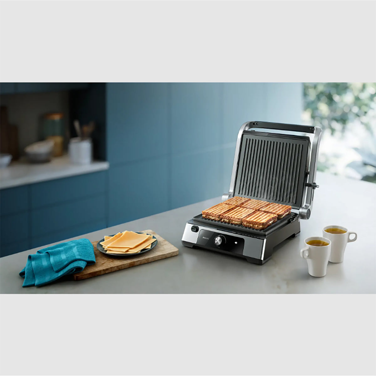 Philips 5000 Series Contact Grill – Steel - HD6301_90