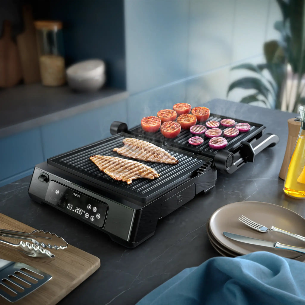 Philips 7000 Series Contact Grill with Food Probe – Black - HD6307_70