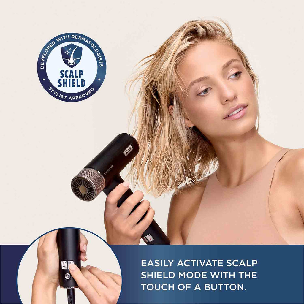 Shark SpeedStyle Pro 3-in-1 High-Velocity Hair Dryer System in Black - HD731UK