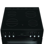 Hotpoint HDE6VDC2B1 60cm Freestanding Double Oven and Grill Electric Cooker with Ceramic Hob, Black