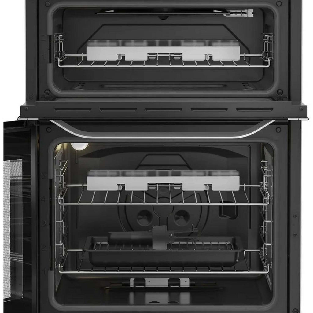 Hotpoint HDG6GDCWX 60cm Freestanding Gas Double Oven and Gas Grill Gas Cooker with Gas Hob, Sainless Steel