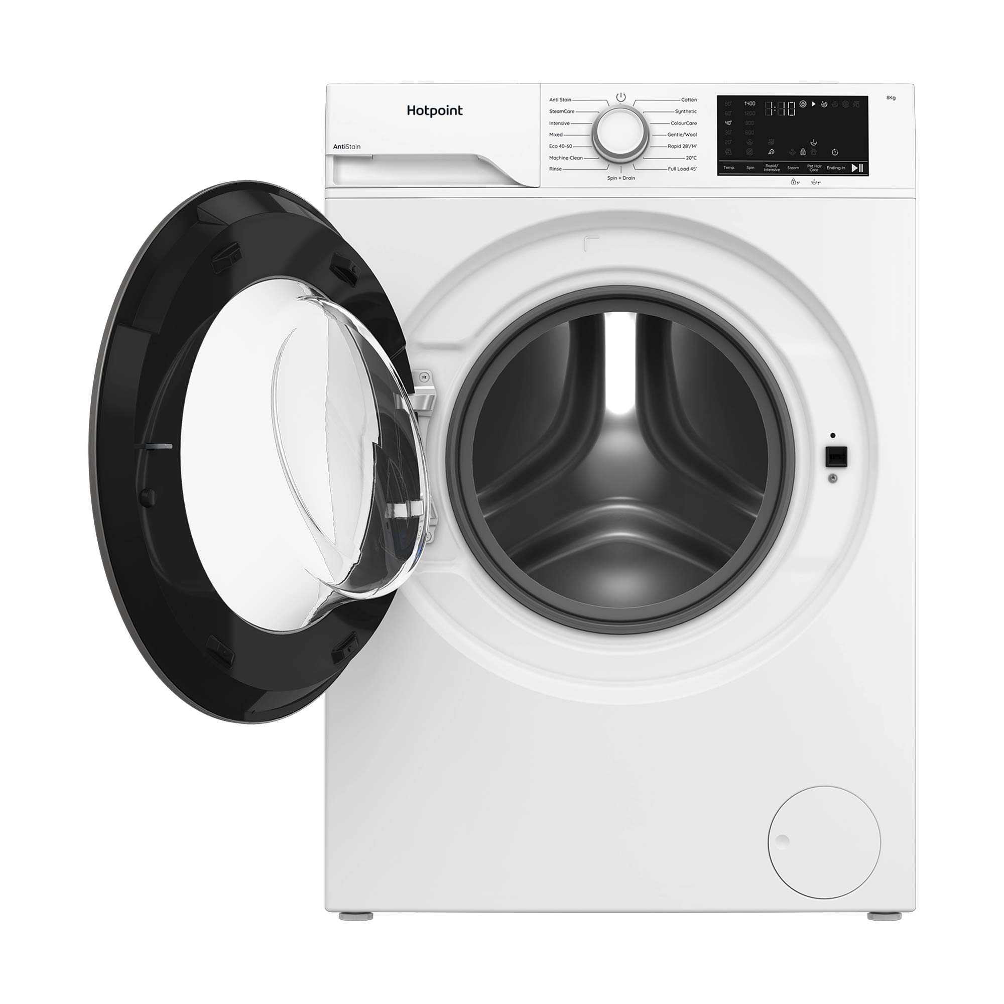 Hotpoint HEV841WUK 8kg, 1400 Spin, Freanding Washing Machine with Quick Wash