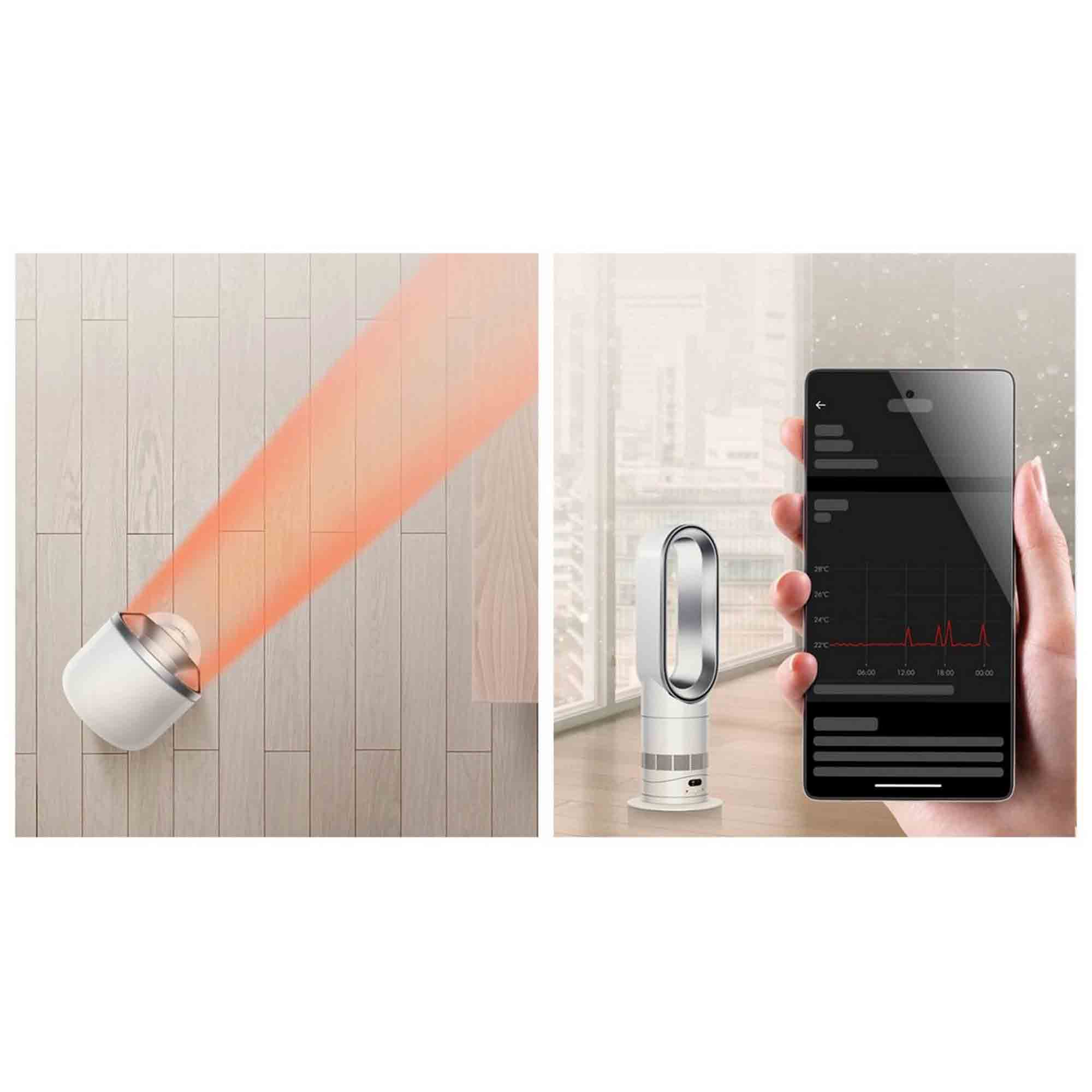 Dyson HF1 Hot+Cool Remote Link Fan Heater | Smart Heating