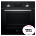 Bosch HHF113BA0B Built In Single Electric Fan Oven with Grill, Black