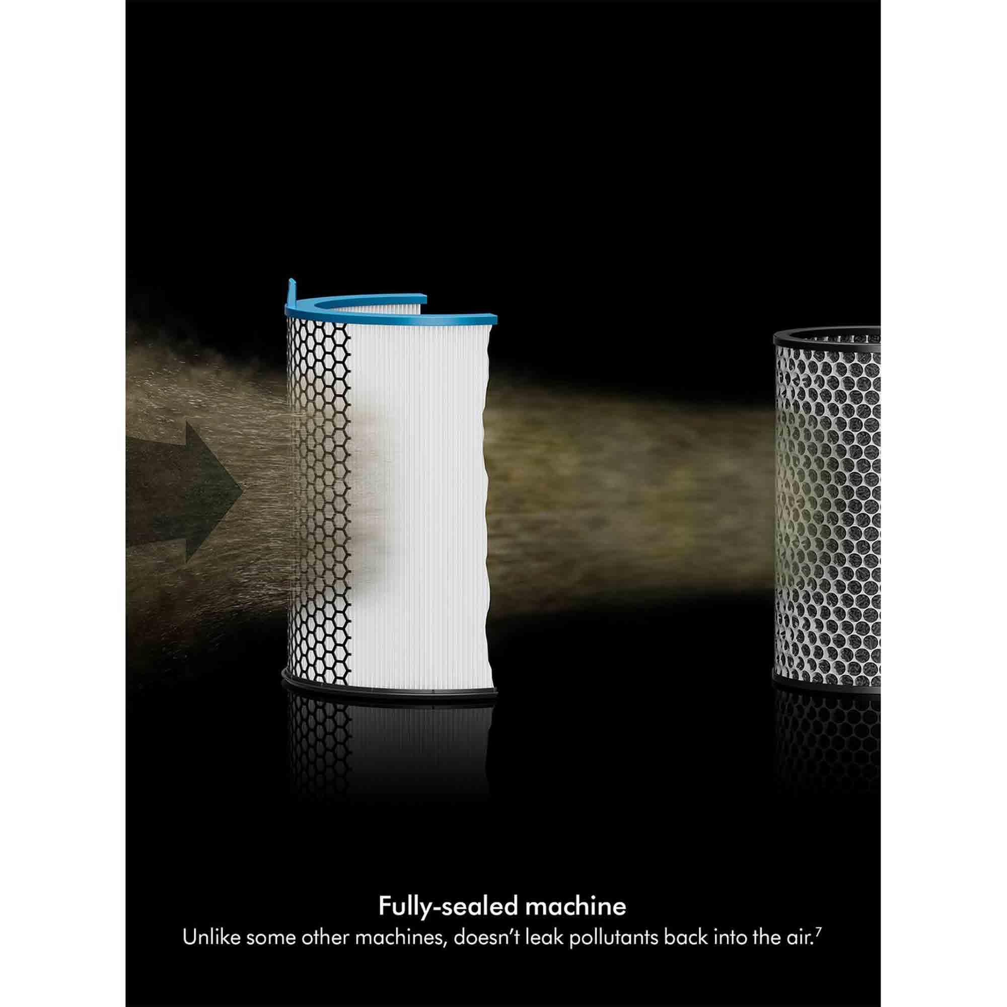 HJ10 is a fully sealed machine. Unlike some other machines, doesn't leak polluntants back into the air.