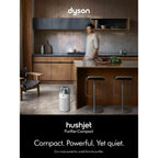 Hushjet Purifier Compact. Powerful yet quiet. Dyson's most powerful, small-format purifier.