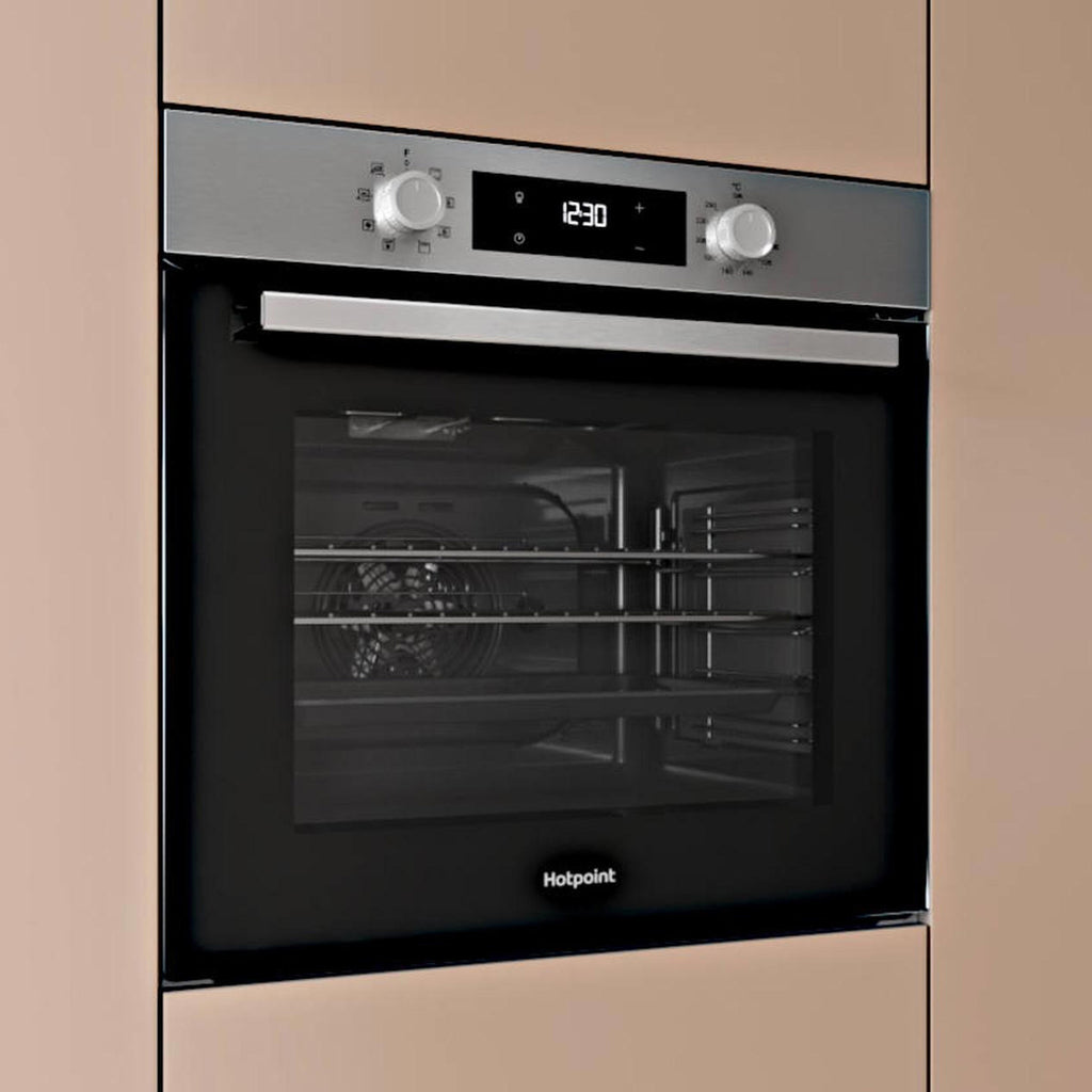 Hotpoint HOEU25CZXUK Built In Single Electric Multi-function Fan Oven with Grill, Stainless Steel