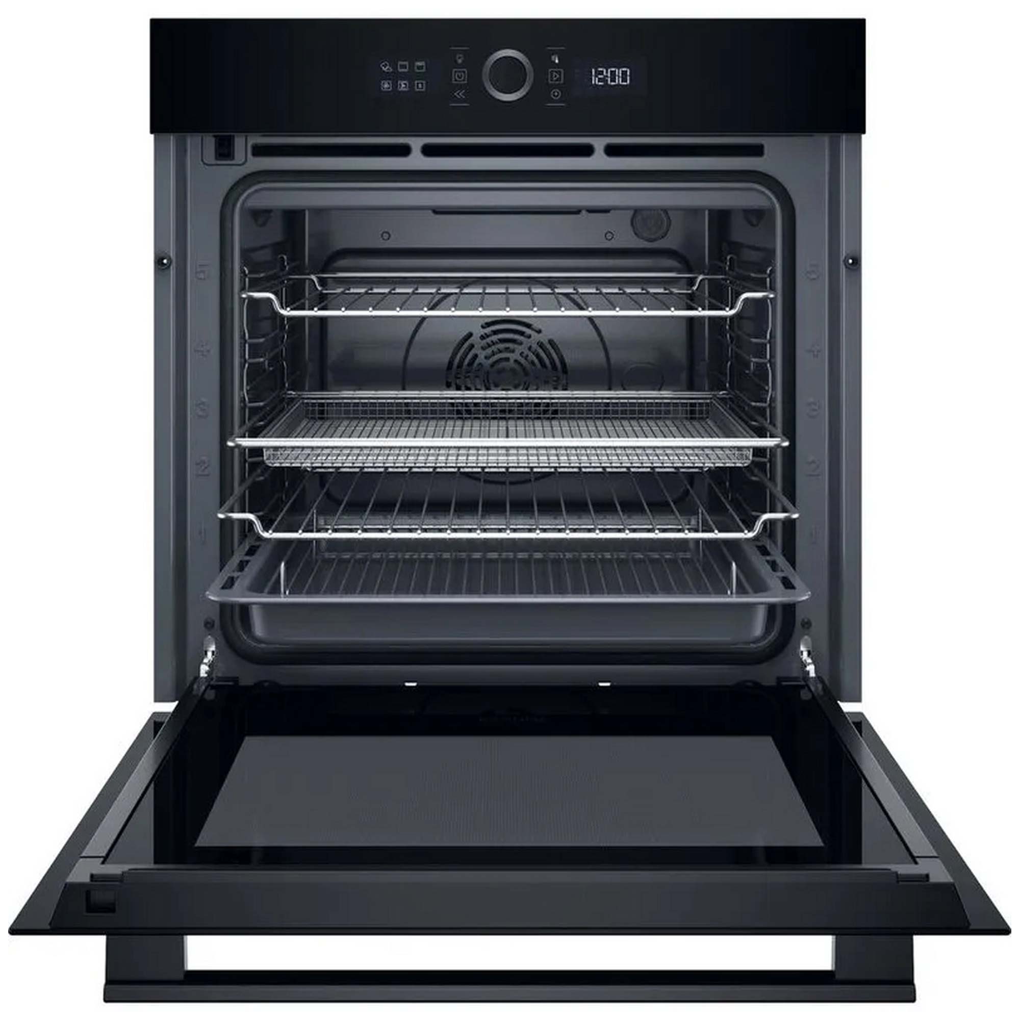 Hotpoint HOI4S8PM0BUK Built In Single Electric Oven with Grill, Pyrolytic Cleaning, Black