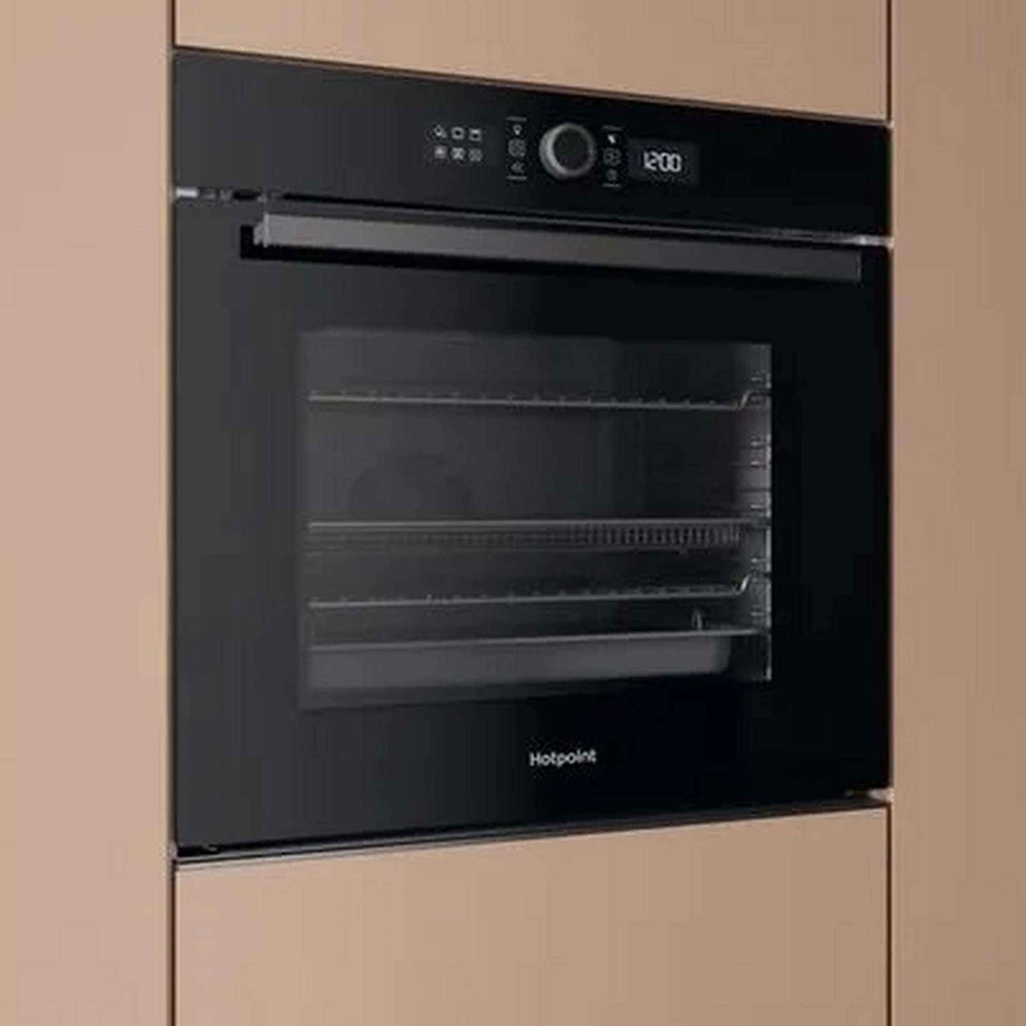 Hotpoint HOI4S8PM0BUK Built In Single Electric Oven with Grill, Pyrolytic Cleaning, Black