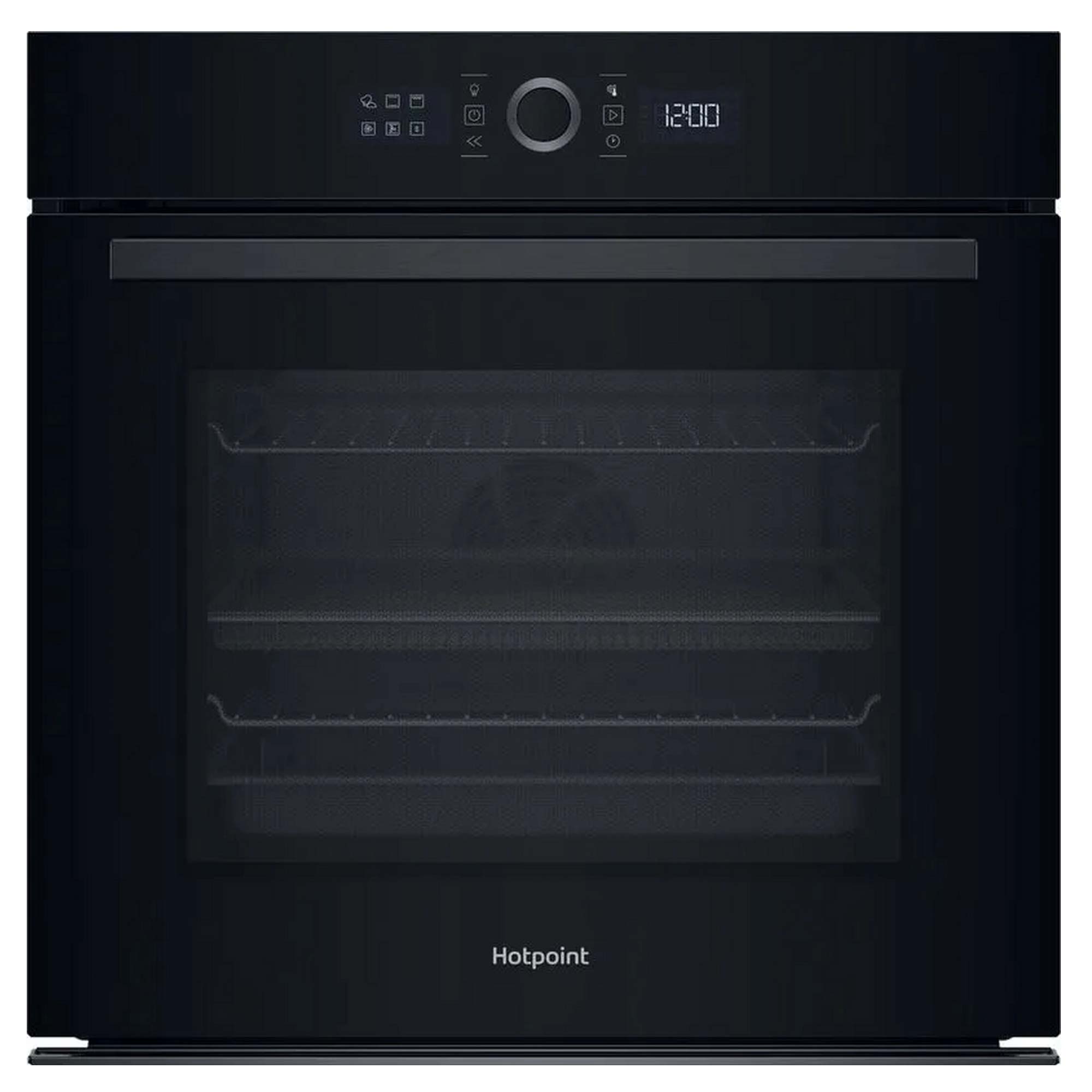 Hotpoint HOI4S8PM0BUK Built In Single Electric Oven with Grill, Pyrolytic Cleaning, Black