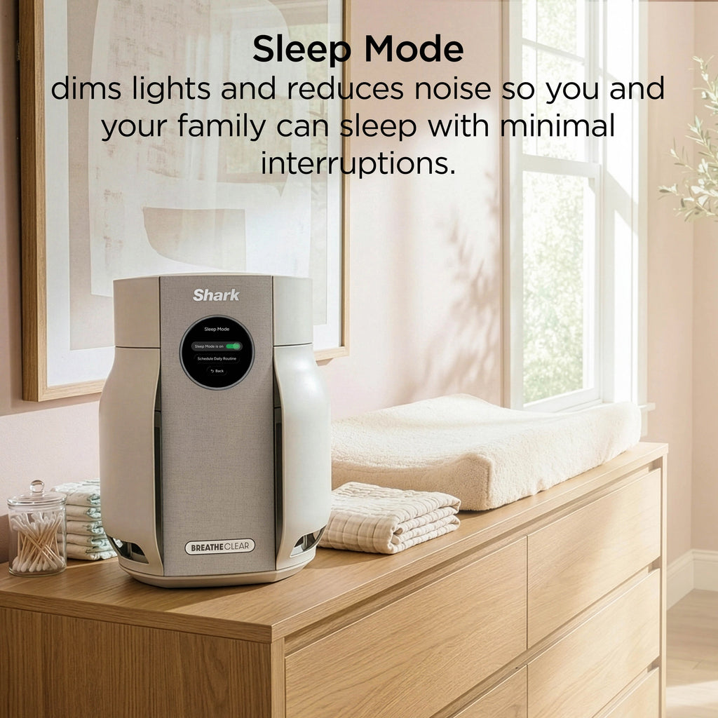 Shark BreatheClear Compact Air Purifier with NeverChange6 - Dove (HP062UK)