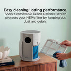 Shark BreatheClear Compact Air Purifier with NeverChange6 - Dove (HP062UK)