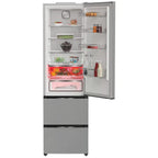 Hotpoint HPKF5351XP4UK 3 Door American Fridge Freezer, 249L Fridge, 102L Freezer, 60cm Wide, Frost Free, Brushed Steel